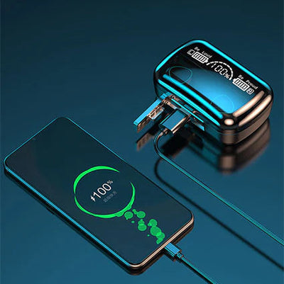 DaMix M10 Bluetooth Earbuds Wireless Sound with LED Display & Power Bank Case