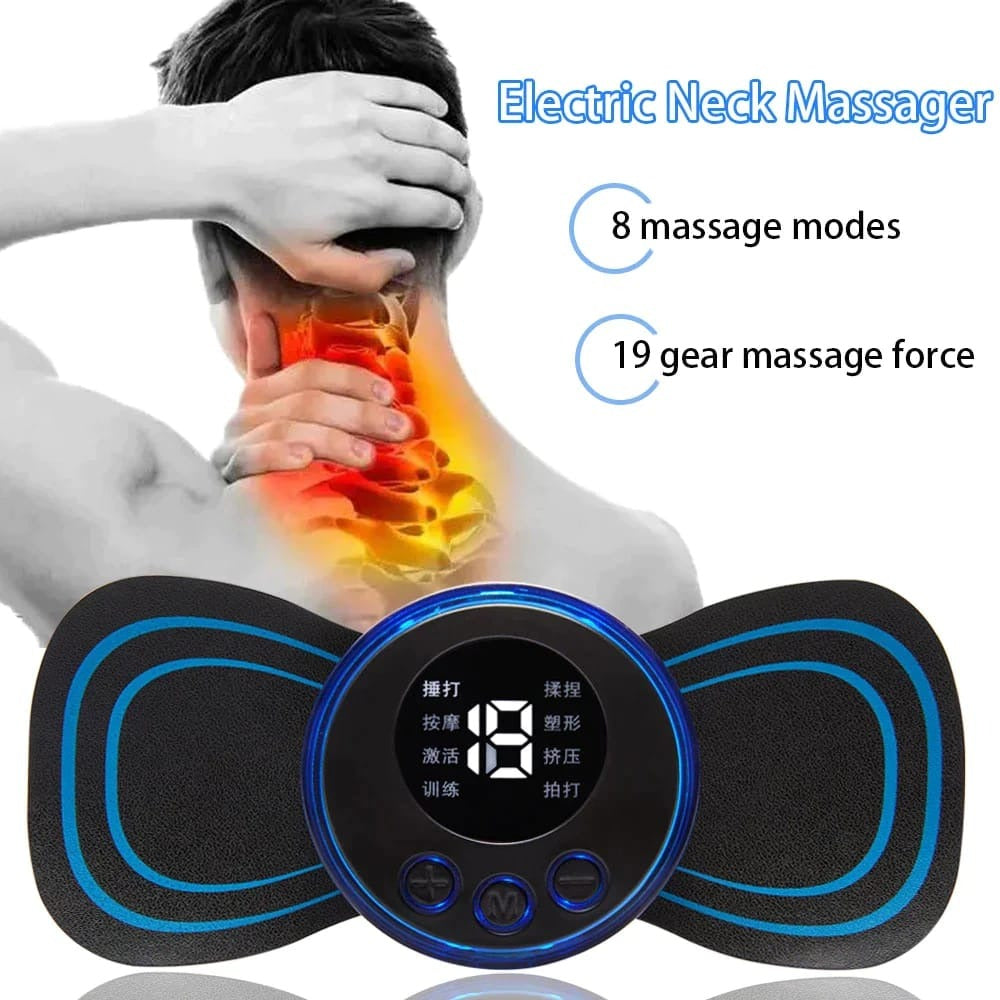 Wireless EMS Butterfly Massager Pain Relief Muscle Relaxation