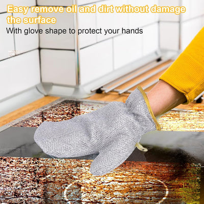 Multipurpose Wire Dishwashing Gloves Non Scratch Steel Cleaning Glove (1 Pc, Silver)