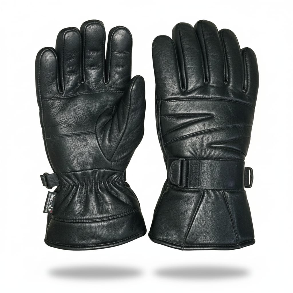 Men’s Genuine Sheep Leather Winter Gloves in Black

Warm Lined Motorcycle Riding Gloves for Winter

Premium Sheep Leather Gloves for Men

Thermal Winter Gloves with Adjustable Wrist Strap

Stylish Black Leather Gloves for Cold Weather
