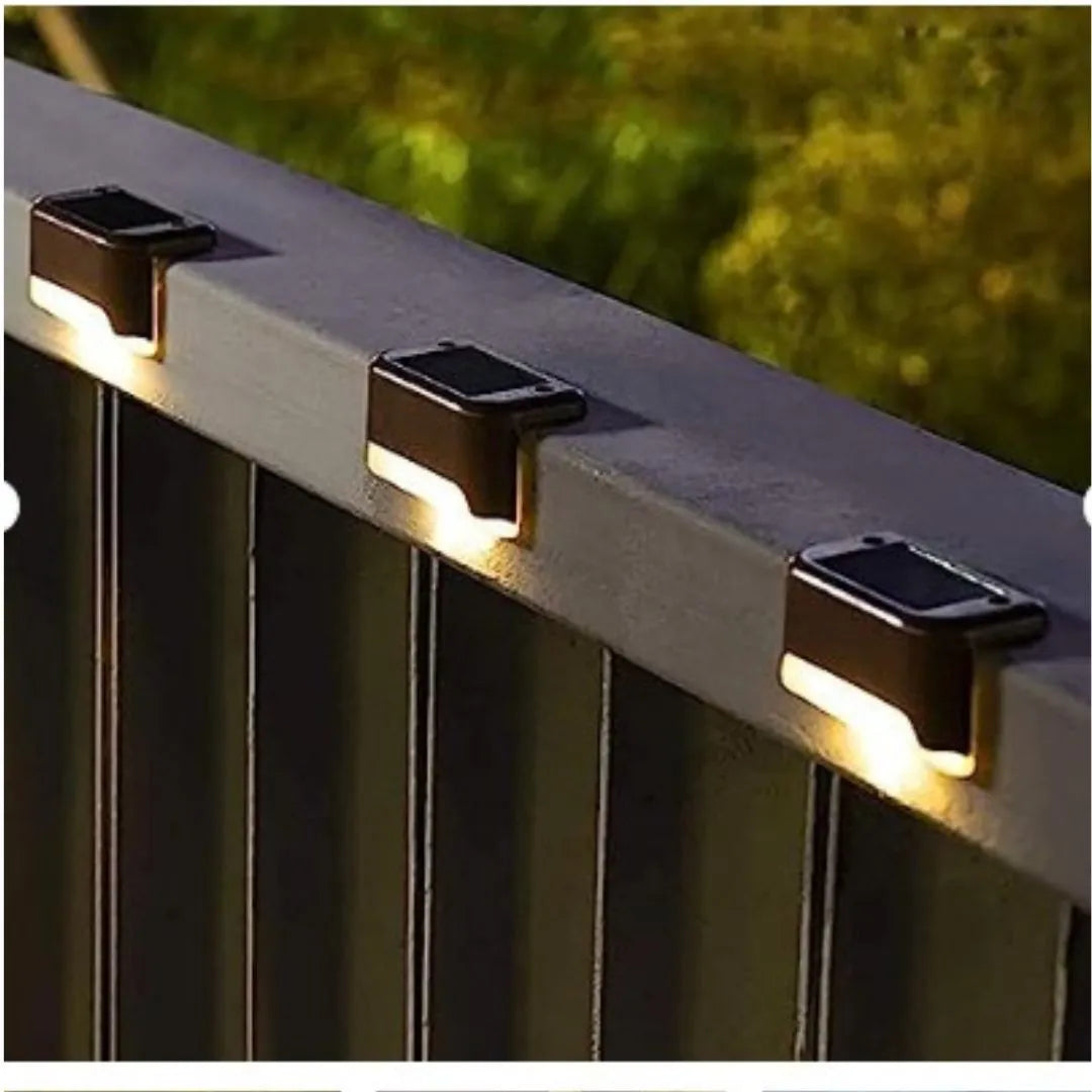 Solar LED Step Light  Waterproof Outdoor Fence & Pathway Lamp