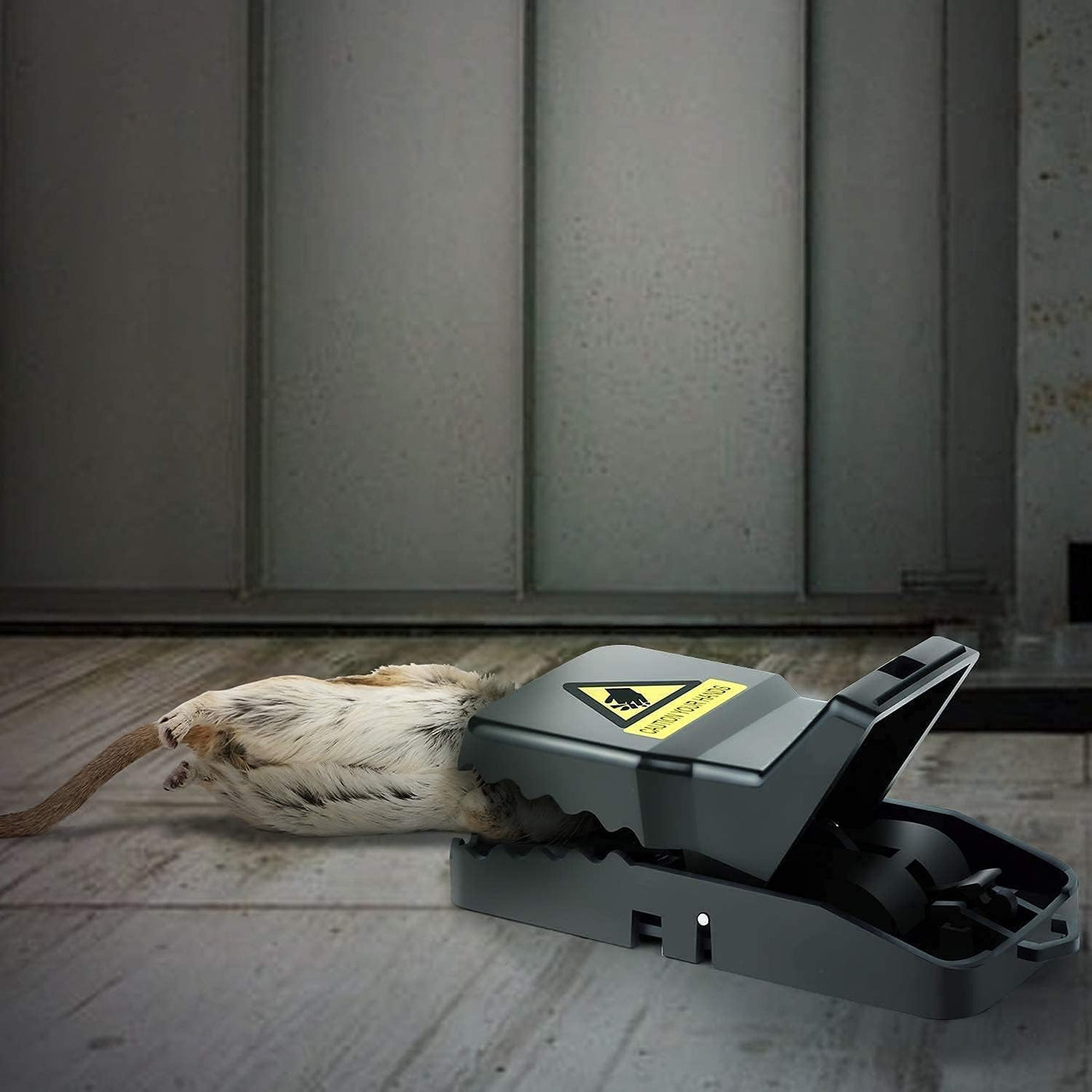 Heavy Duty Reusable Mouse Trap Safe Plastic Rat Catcher for Home & Outdoor Use