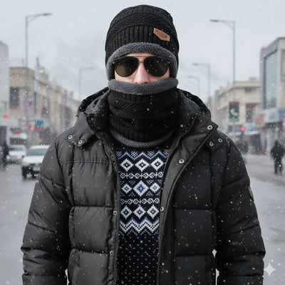 Winter Wool Cap and Neck Warmer Set for Men and Women

3-in-1 Beanie Scarf and Fleece Mask Combo

Thermal Wool Cap with Fleece Lining for Winter

Unisex Beanie and Scarf Set for Cold Weather

Stylish Winter Wool Cap and Neck Warmer Set